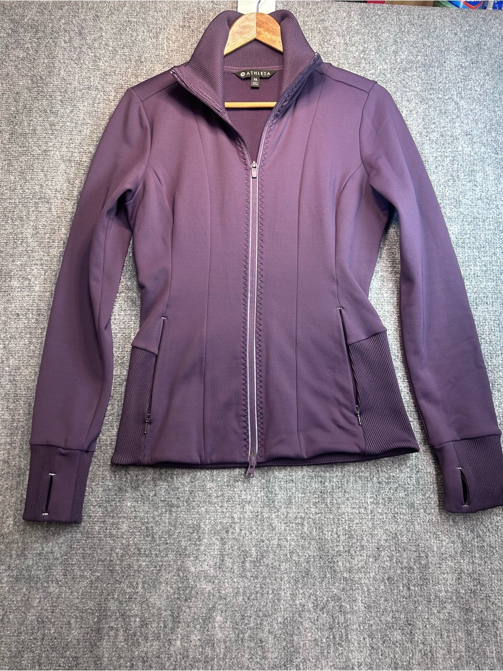Athleta Plum Full-Zip Active Jacket